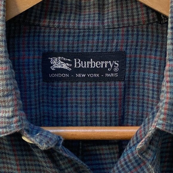 Burberrys Made in USA Soft Cotton Long Sleeve Button Down Shirt Size Small - Picture 3 of 7